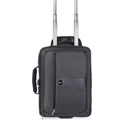 SWISS MILITARY Black Laptop Trolley Briefcase-20