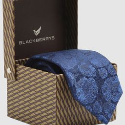 Blackberrys Floral Woven Design Silk Formal Skinny Tie-image-40