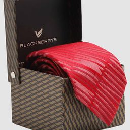 Blackberrys Woven Design Silk Broad Tie-11