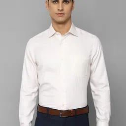 Louis Philippe Permapress Men Cotton Slim Fit Multi Stripes Striped Wrinkle Free Formal Shirt-image-24