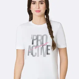 Van Heusen Women Typography Print Relaxed Fit Lounge T-shirt-image-61
