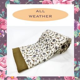 ELAN DREAMS White & Grey Floral AC Room 110 GSM Double Bed Dohar-image-27