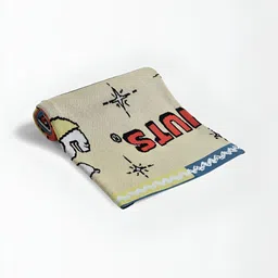 MiArcus Kids Peanuts Snoopy Print Beige & Red Cotton Heavy Winter 350 GSM Blanket-image-59