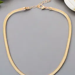OOMPH Gold Toned Minimal Chain-4