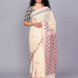 JALTHER Ethnic Motifs Pure Cotton Handloom Ikat Saree-image-41