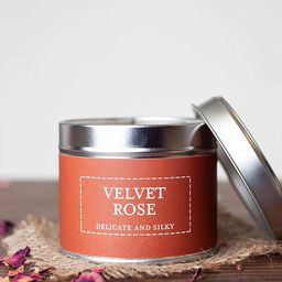 Aromatic Fables White & Red Velvet Rose Scented Jar Candle-7