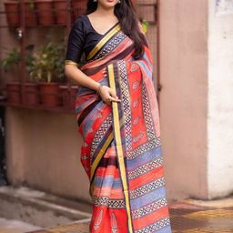 Mitera Embellished Silk Blend Designer Kota Saree-image-30