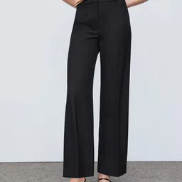 MANGO Women Regular Fit Woven Trousers-image-20