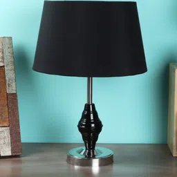 foziq Black Solid Table Lamps With Metal Base-19