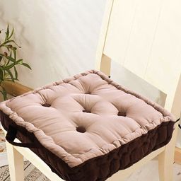 Kuber Industries Set Of 2 Square Microfiber Cotton Comfortable Seat Cushion Chair Pad-image-15