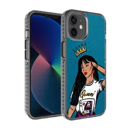 DailyObjects Black & Blue Printed Queen Babe iPhone 12 Phone Case-17