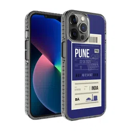 DailyObjects Blue & White Stride Printed iPhone 12 Pro Phone Case-17