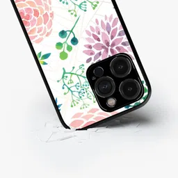 macmerise Floral Printed iPhone 15 Pro Back Case Mobile Accessories-51