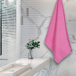 Kuber Industries Pink Set of 3 Super Absorbent 400 GSM Cotton Bath Towels-13