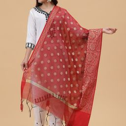BANJARA INDIA Woven Design Dupatta with Zari-image-75