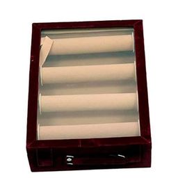 Kuber Industries Maroon Wooden Transparent Window Design 4 Rod Bangle Organiser-21