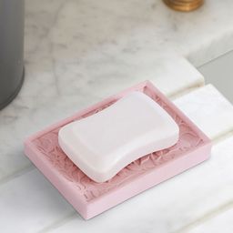 OBSESSIONS Pink Textured Soap Dish-17