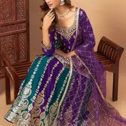 Chhabra 555 Embroidered Lehenga With Choli & Dupatta-picture-50