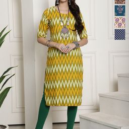 7Threads Pack of 5 Ethnic Motifs Printed Summer Sheers Crepe Kurta-image-74
