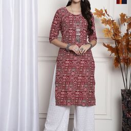 7Threads Selection of 2 Ethnic Motifs Printed Straight Kurta-image-39