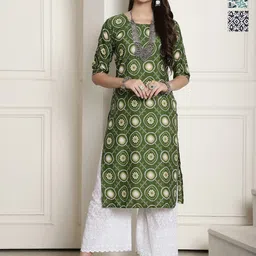 7Threads Pack of 3 Ethnic Motifs Printed Summer Sheers Crepe Kurta-26