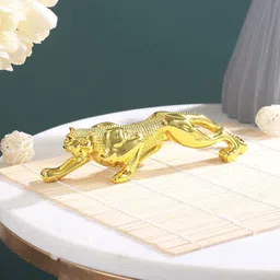 TIED RIBBONS Gold-Toned Polyresin Panther Jaguar Statue Showpiece-image-16