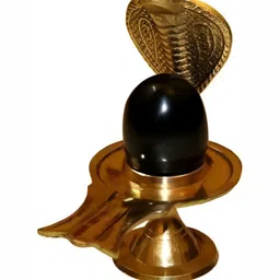 Navyaksh Black Brass Religious Idol Shaligram  Ling Showpiece-12