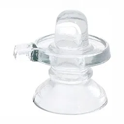 Navyaksh Transparent Glass Shiva Lingam Showpiece-image-92