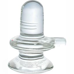 Navyaksh Transparent Religious Shivling Idol Showpiece-4