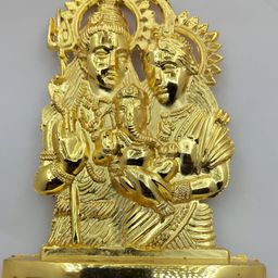 Navyaksh Gold Toned Rudram God Shiv Pariwar Idol Showpiece-image-25