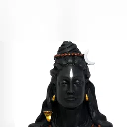 Navyaksh Black Small Religious Adiyogi Shiva Idol Decorative Showpiece-18