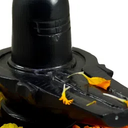 Navyaksh Black shivlinga Metal Medium Showpiece-image-65