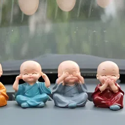Navyaksh Blue Monk Figurines Showpiece-31