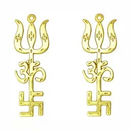 Navyaksh Gold-Tone 2Pcs Brass  Showpiece-24