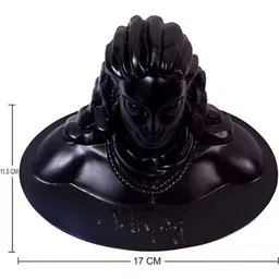 Navyaksh Black Lord Shiv Adiyogi Idol Statue Showpiece-image-49