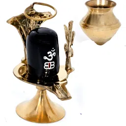 Navyaksh Black & Gold toned Brass Showpiece-28