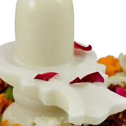 Navyaksh White Shiv lingam Showpiece-image-61
