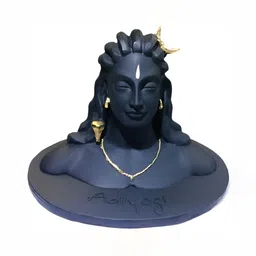 Navyaksh Black & Gold Toned Adiyogi Shiva Religious Showpiece-26