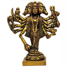 Navyaksh Gold Toned Religious Brass Showpiece-picture-0