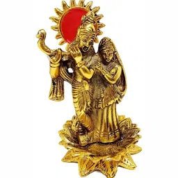 Navyaksh Gold-Toned Decorative Religious Idol Showpiece-image-86