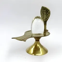 Navyaksh Transparent Crystal Sphatik Lingam Showpiece-image-65