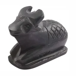 Navyaksh Black Marble Stone Nandi  Showpiece-image-97