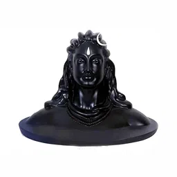 Navyaksh Black and White Lord Shiv Adiyogi Idol Statue for Mandir Decoration Showpiece-picture-33