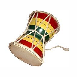 Navyaksh Green & Red Small Damru Religious Showpiece-6