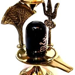 Navyaksh Gold Toned Shiva Lingam Abhishek Patra With Trishul And Nag Pooja Essentials-image-49