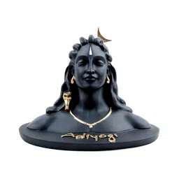 Navyaksh Black and White Adiyogi Bhagwan Shiv Ji Showpiece-image-13