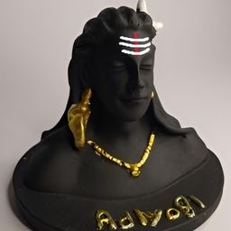 Navyaksh Black & Gold Toned Religious Adiyogi Showpiece-image-26