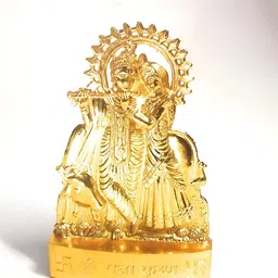 Navyaksh Gold Toned Radha Krishan Idol Showpiece-image-85
