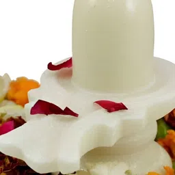 Navyaksh White Marble Small Religious Idol Showpiece-image-100