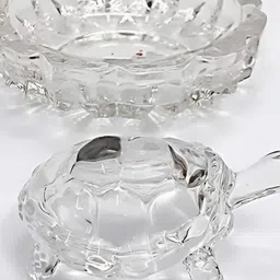 Navyaksh Transparent Feng Shui Crystal Turtle Tortoise Showpiece-13